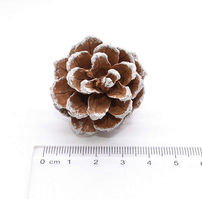 48 Stk. Goldene Weihnachts Tannenzapfen Dekoration für Baum