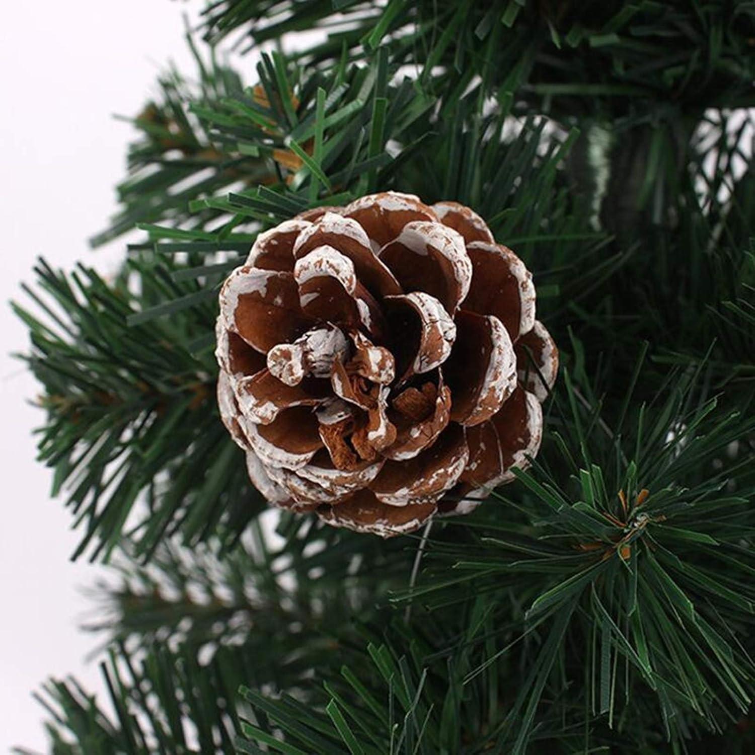 48 Stück Natürliche Weihnachts Tannenzapfen Dekoration Set