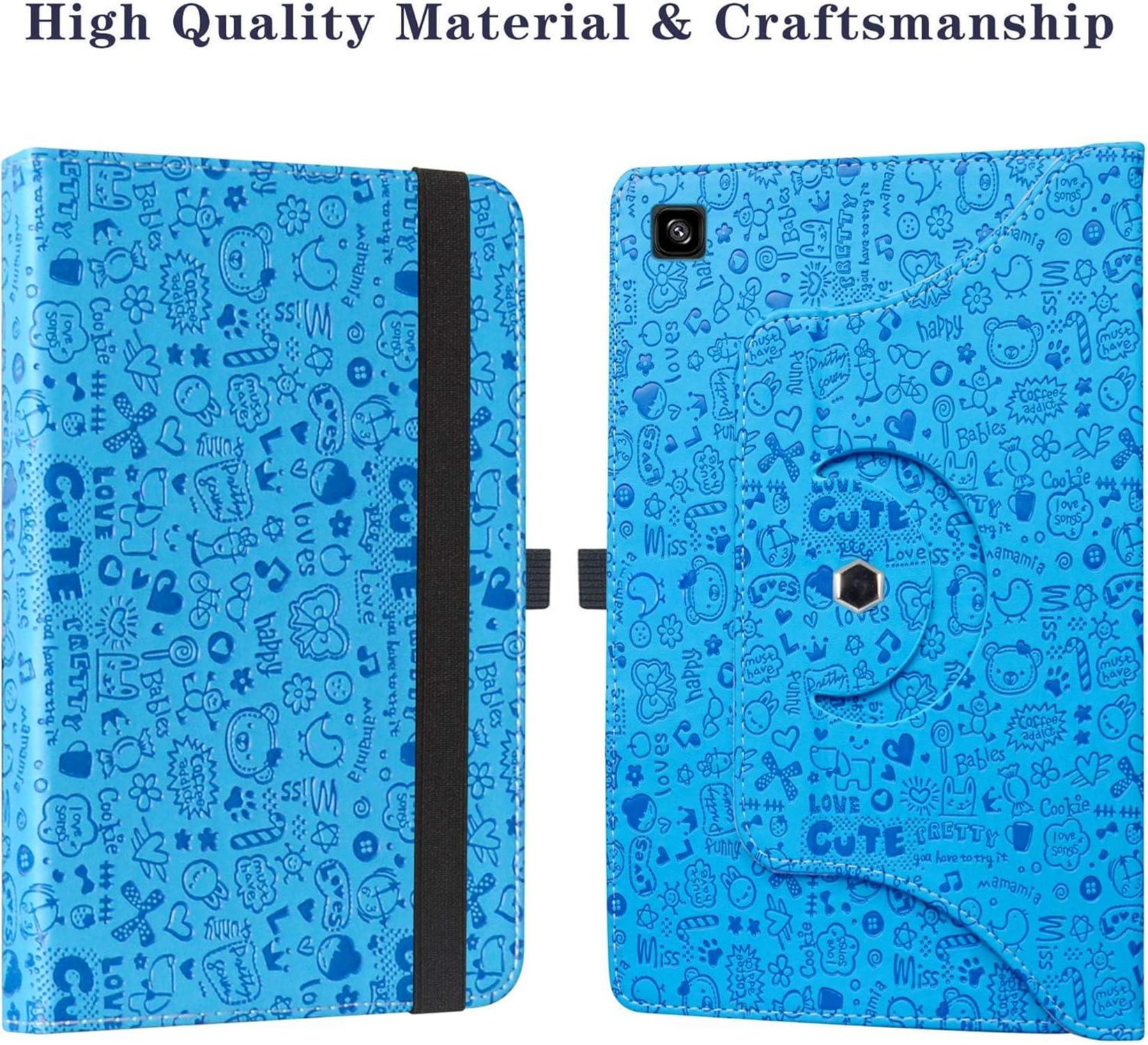 Samsung Galaxy Tab A7 10.4 Rotating Standfunktion Hülle Blau