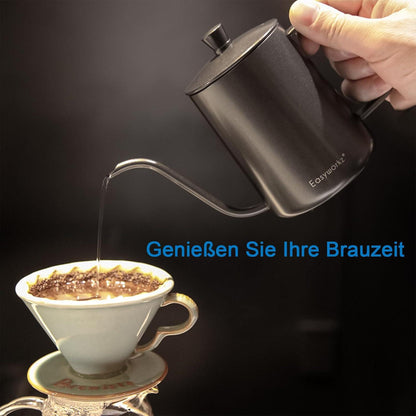 Easyworkz Gage Gooseneck Pour Over Kaffeekanne 350ml Edelstahl Schwarzaufgusskanne