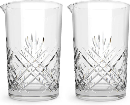 Cocktail Rührglas 2er Set 24oz/700ml Gewichteter Boden Mixing Pitcher