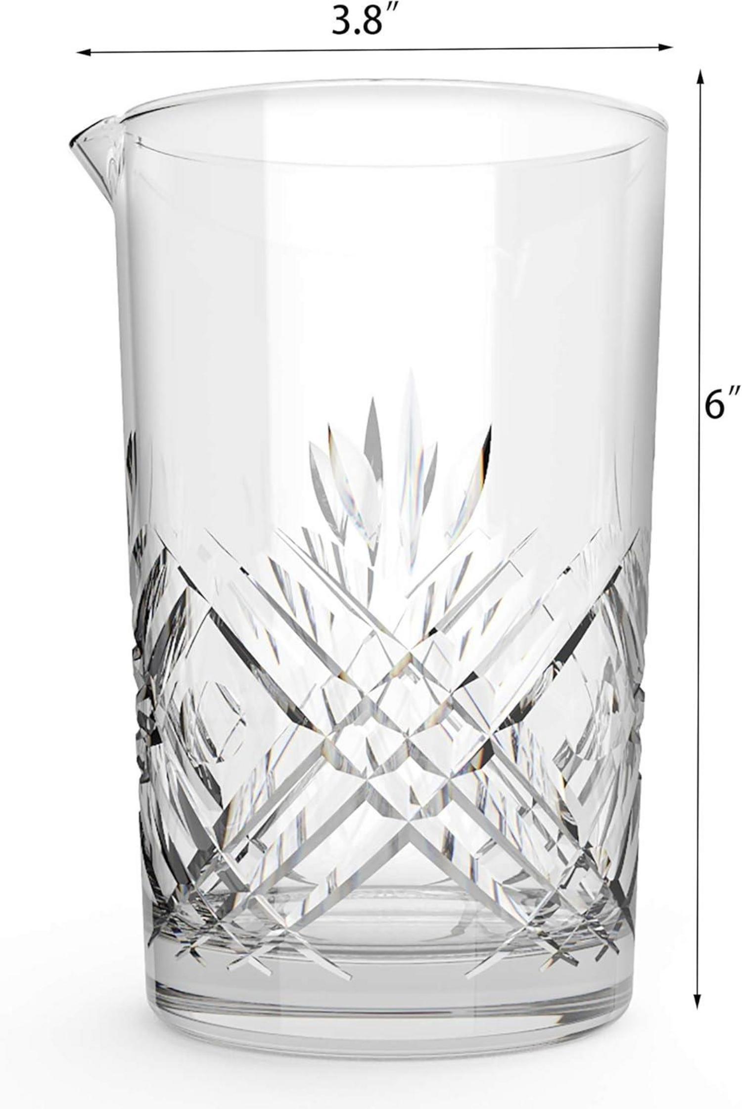 Cocktail Rührglas 2er Set 24oz/700ml Gewichteter Boden Mixing Pitcher
