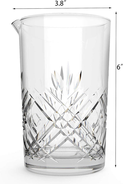 Cocktail Rührglas 2er Set 24oz/700ml Gewichteter Boden Mixing Pitcher
