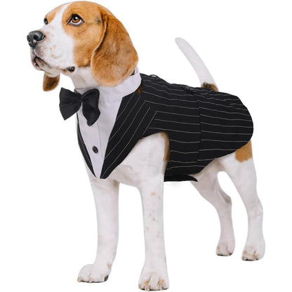 Kuoser Hund Smoking Anzug & Bandana Set, Hochwertiges