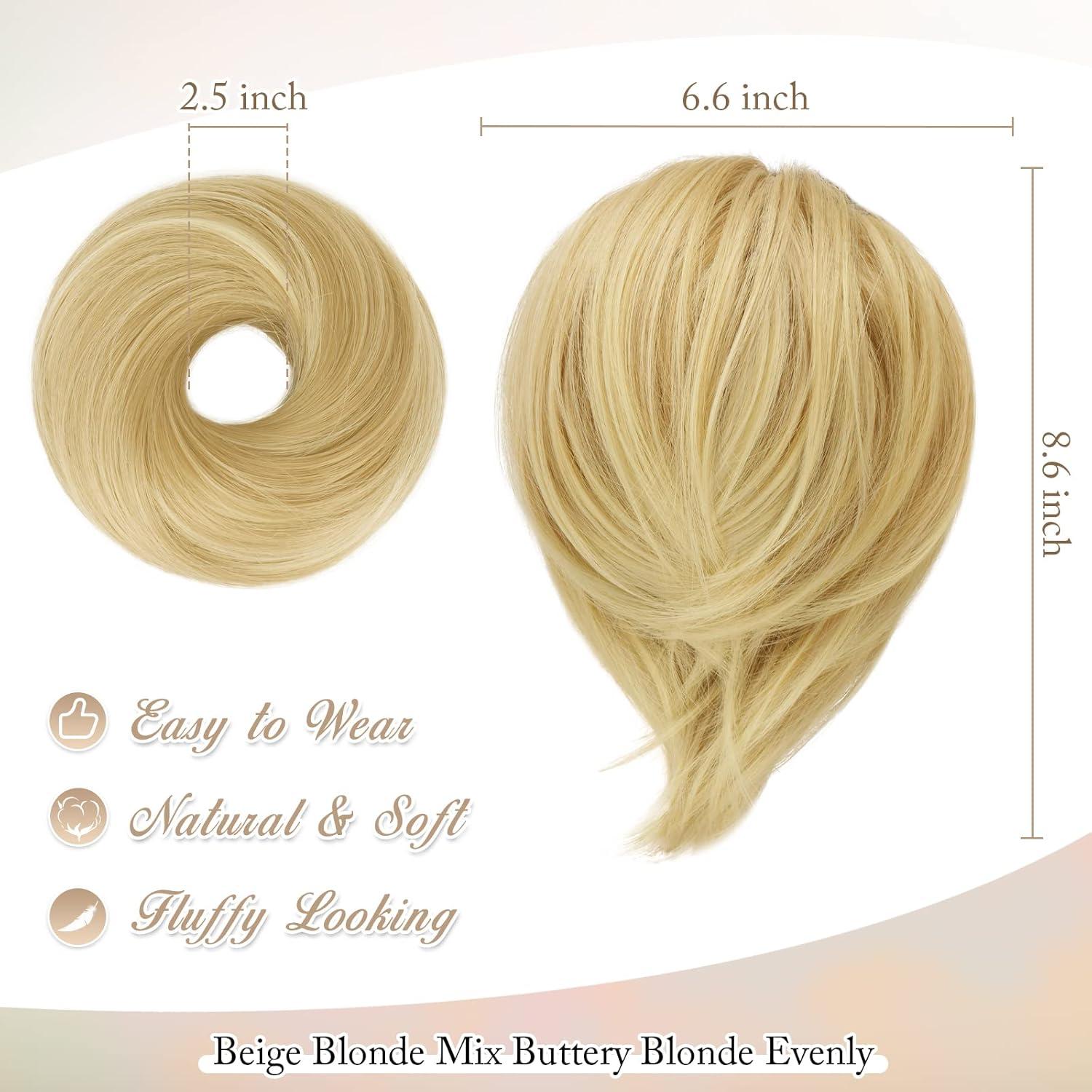 Haarteil Hair Extensions Pferdeschwanz Hellblond Synthetik