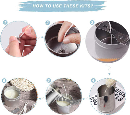 DIY Candle Making Kit Kerzenherstellung Set Bienenwachs Zubehör