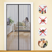 Fliegengitter Magnetisch für Eingangstür 70x200cm Schwarz
