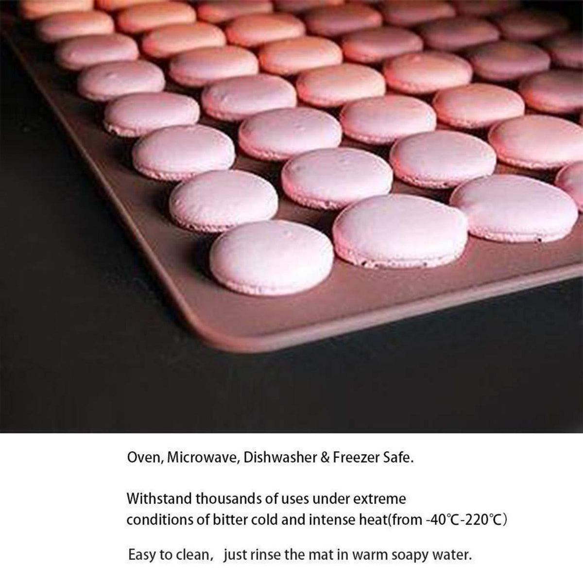 Silikon Macaron Form 30 Löcher – Antihaft Backblech
