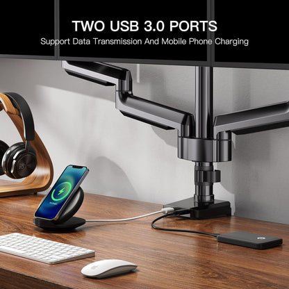 Monitor Halterung 3 Monitore für 13-27 Zoll Bildschirme USB VESA