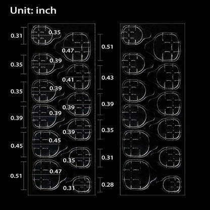 1200 Klebelaschen für Nägel – Ultradünn & Wasserdicht