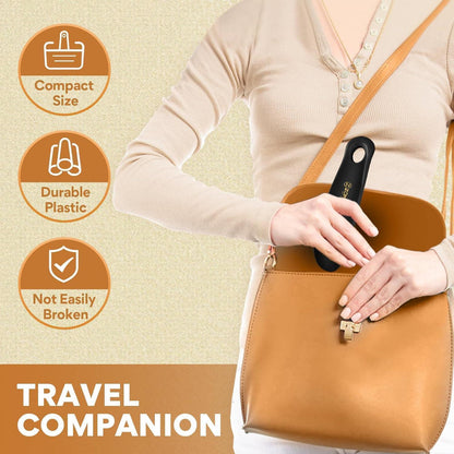 Mini Schuhlöffel Set 3er 18.5cm Kunststoff Wandhalterung