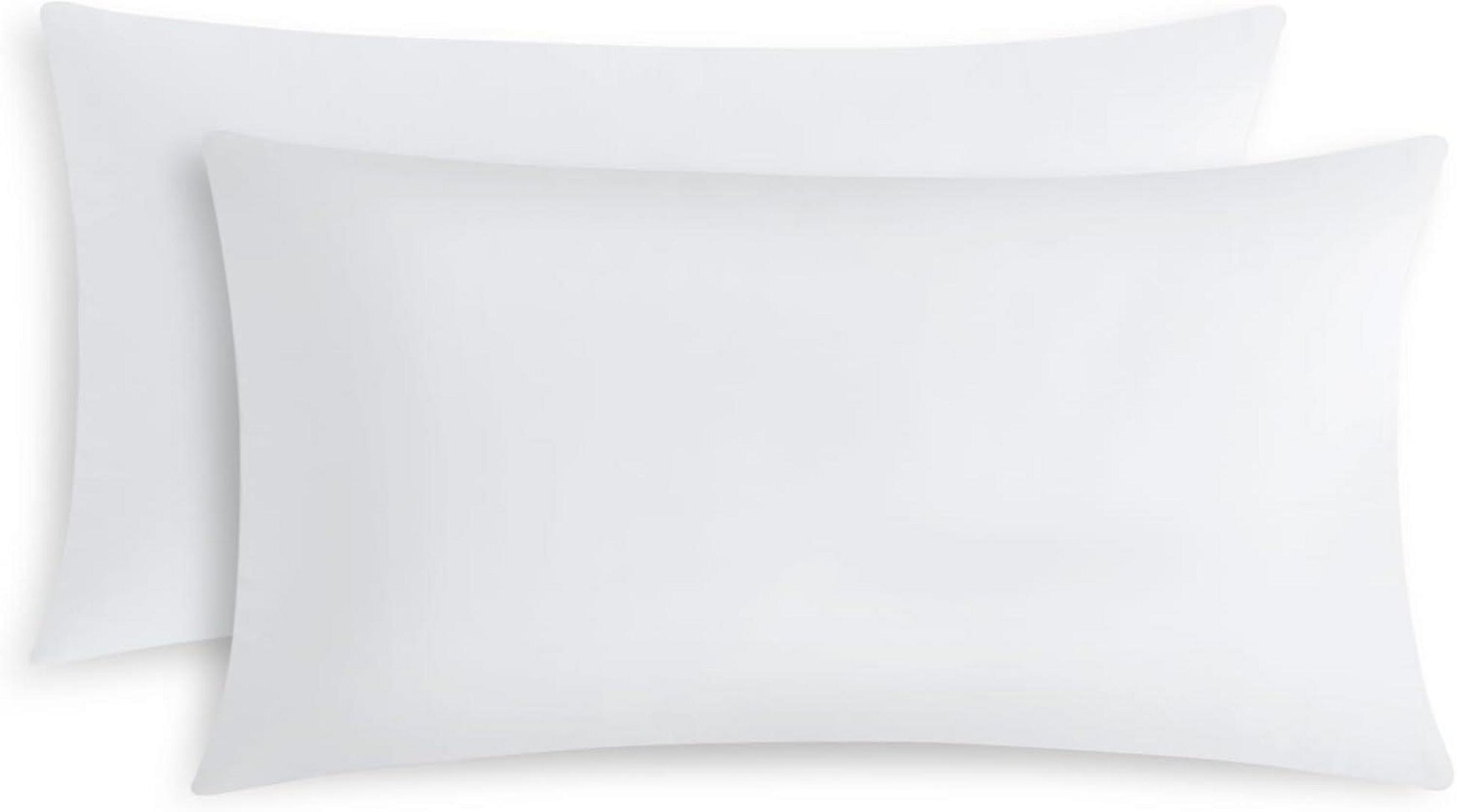 Kissenbezug Mikrofaser Weiß 40x80cm Reißverschluss 2er Set