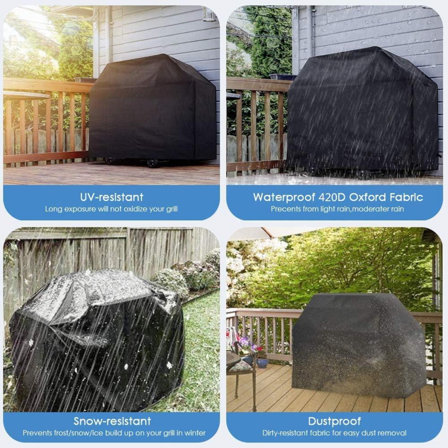 Grillabdeckung Wetterfest 170x61x117cm für Gasgrill & BBQ