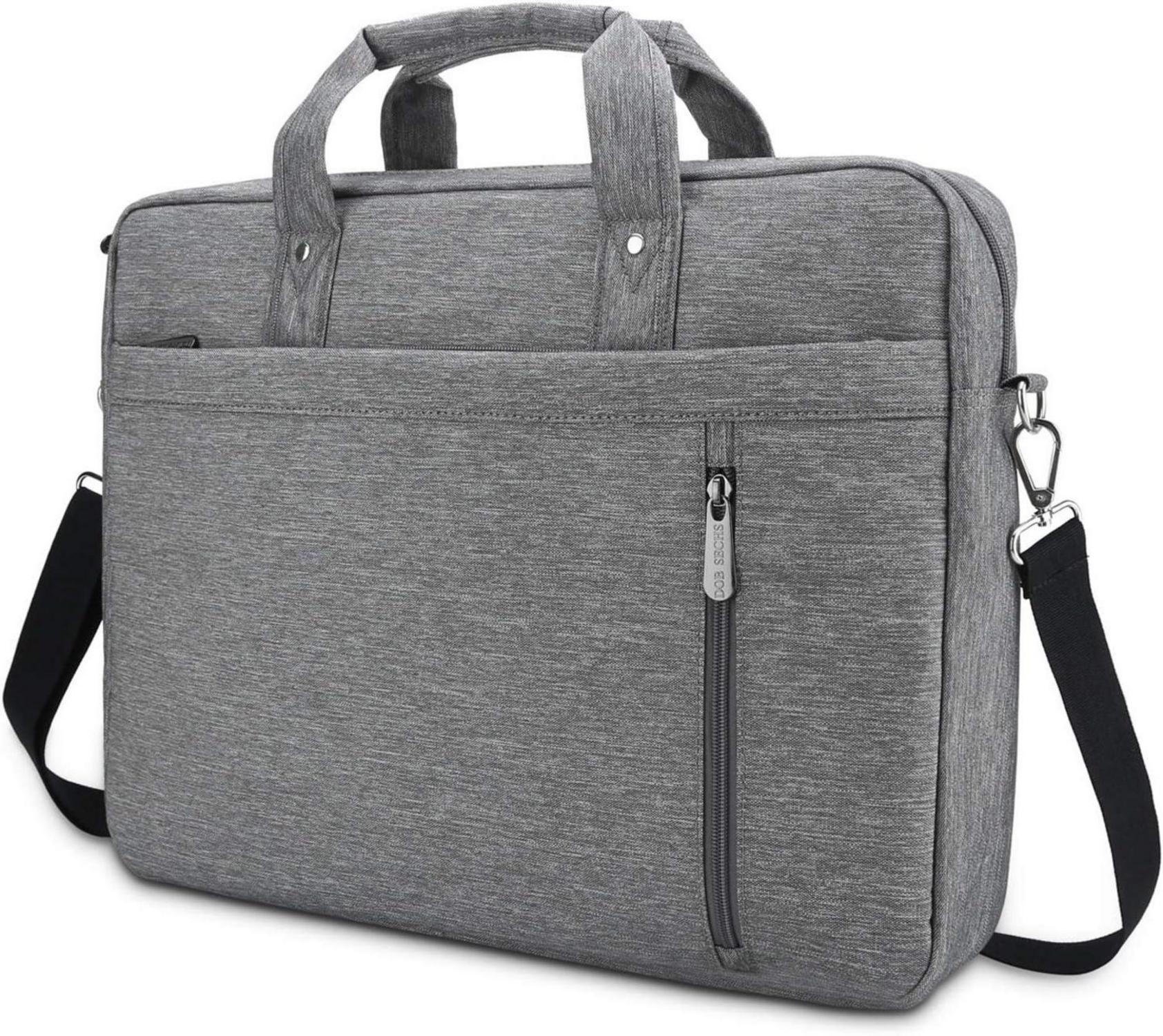 Laptoptasche 15-15,6 Zoll Aktentasche Notebooktasche Grau