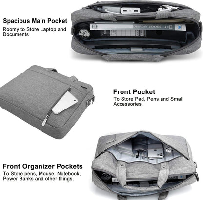 Laptoptasche 15-15,6 Zoll Grau Aktentasche Uni Business