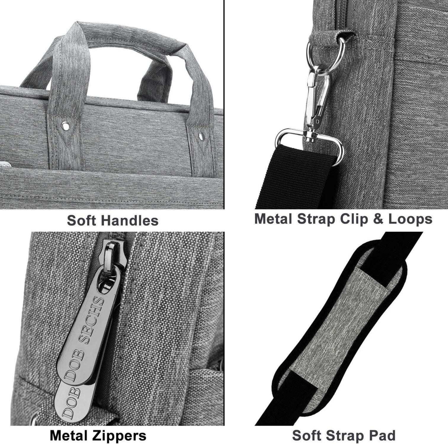 Laptoptasche 15-15,6 Zoll Business Notebook Aktentasche Grau