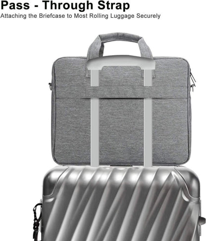 Laptoptasche 15-15,6 Zoll Aktentasche Notebooktasche Schulter Uni