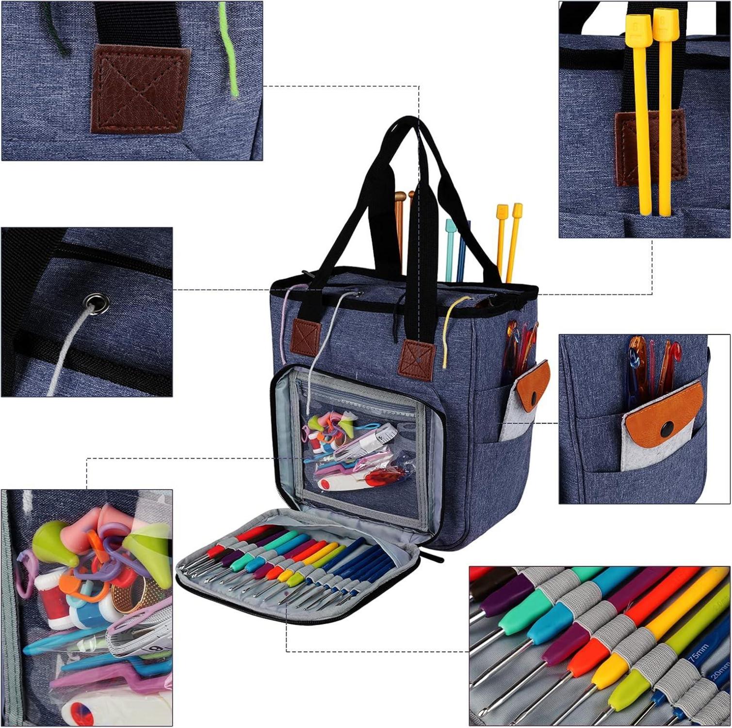 Coopay Basteltasche Häkeln Stricken Kreuzstich Organizer