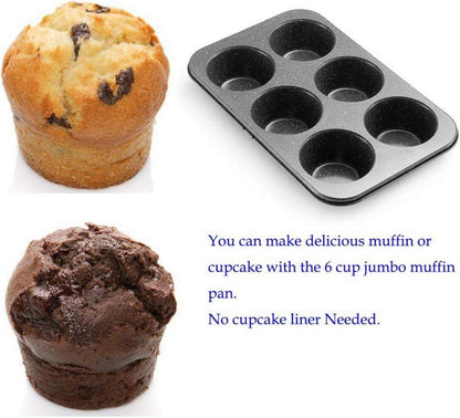 Jumbo Muffinform 6 Tassen Granit Stein Muffin Pfanne