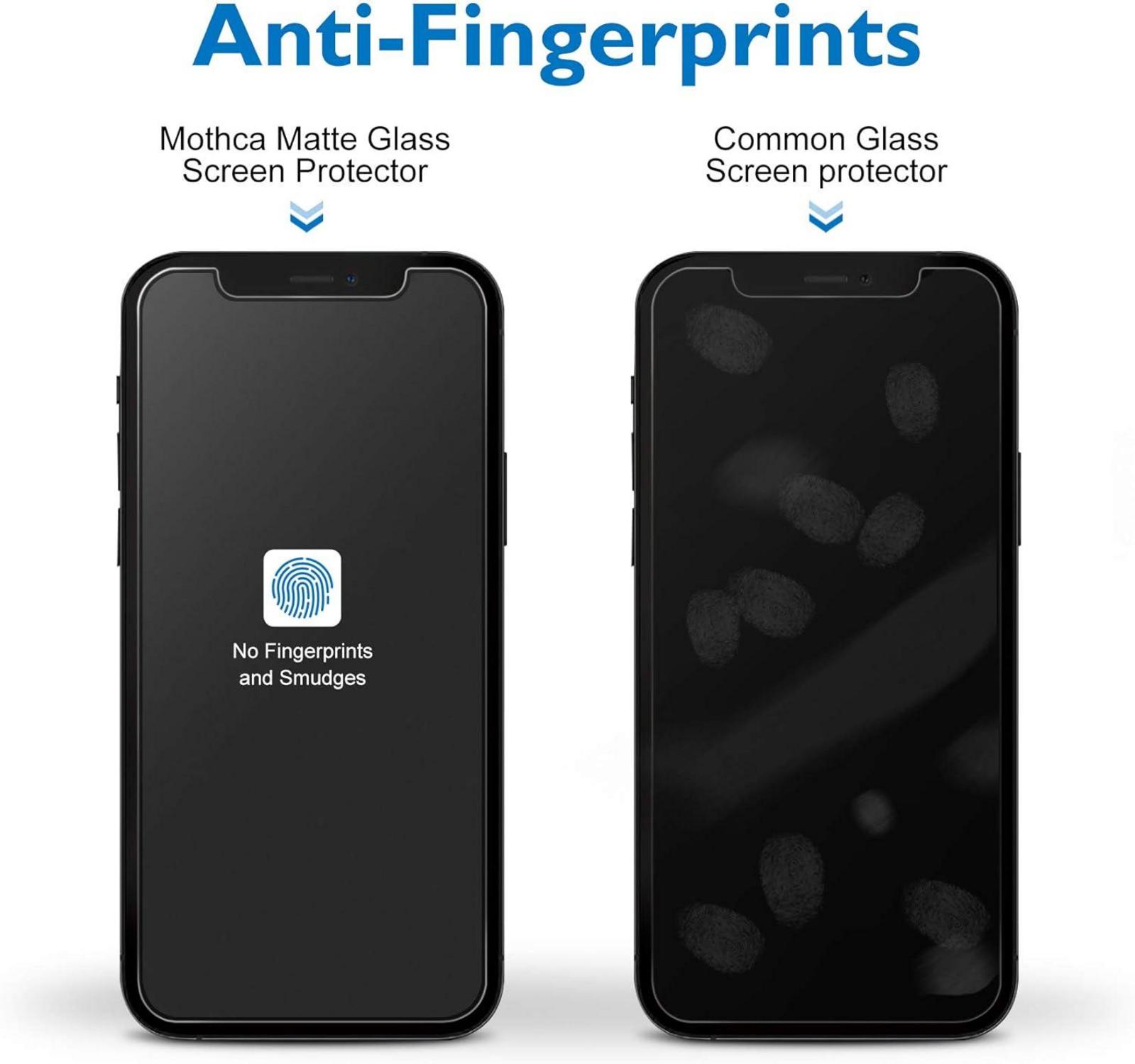 Mothca Matte Schutzfolie iPhone 12 Pro Max 6,7Inch 2020 Anti-Fingerabdruck Blendschutz