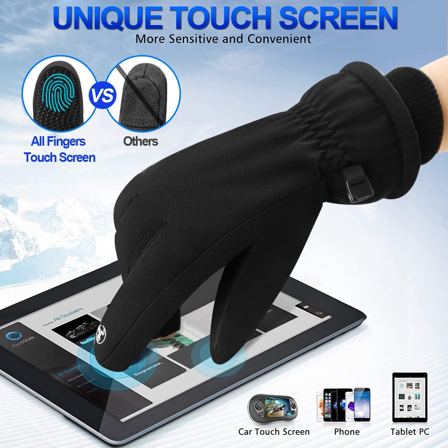Wasserdichte Winterhandschuhe Thinsulate Warm Touchscreen Herren Damen