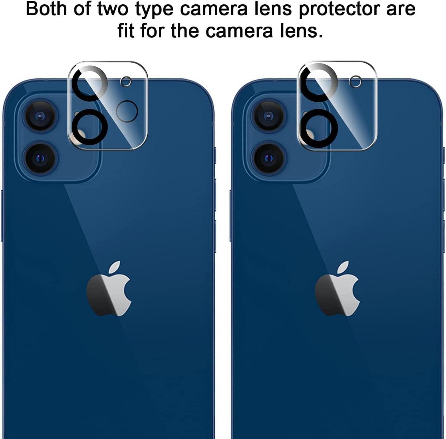 Displayschutzfolie Hartglas iPhone 12 6,1 Zoll 6er Set Ultra-HD