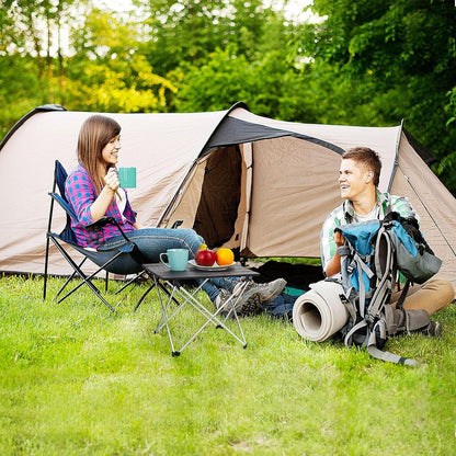 Tragbarer Campingtisch Klapptisch Aluminium mit Tragetasche für