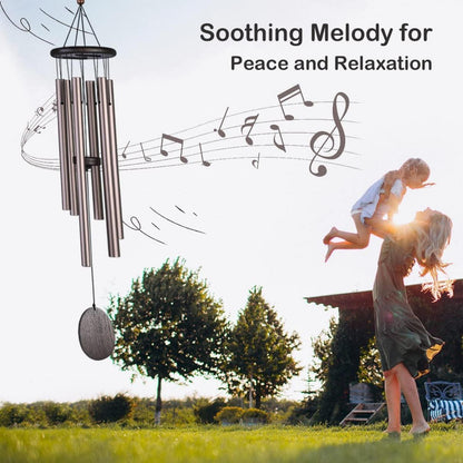 Klassisches Windspiel Bronze Aluminiumrohre Outdoor Garten Hof Terrasse Deko