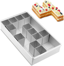 MEESOGA DIY Zahlen und Buchstaben Backformen Set Aluminum Antihaft