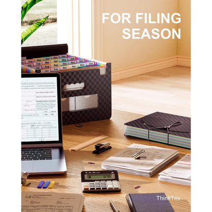 A4 Dokumentenmappe mit 26 Taschen, Erweiterbarer Dateiordner