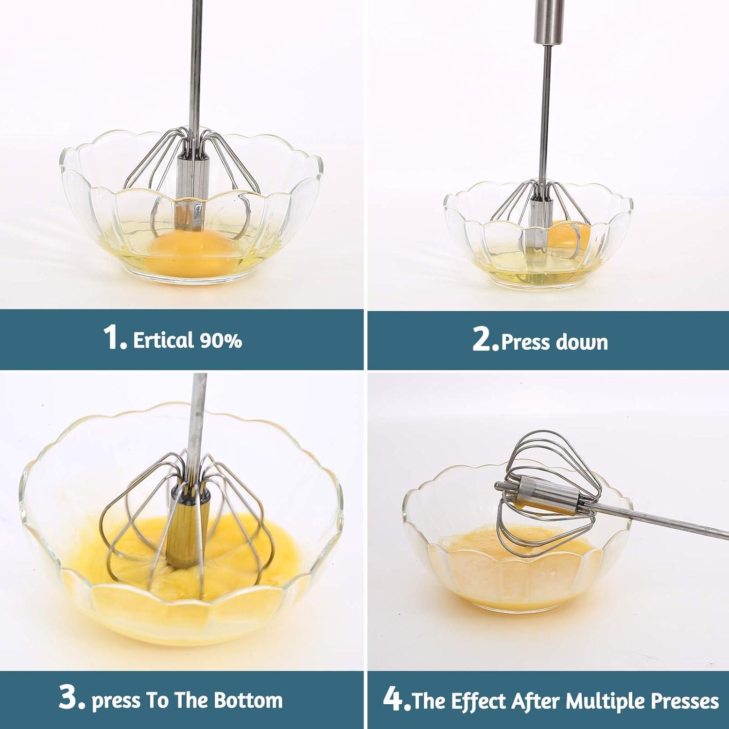 Küchen Schneebesen Set 4-teilig Edelstahl ergonomisch