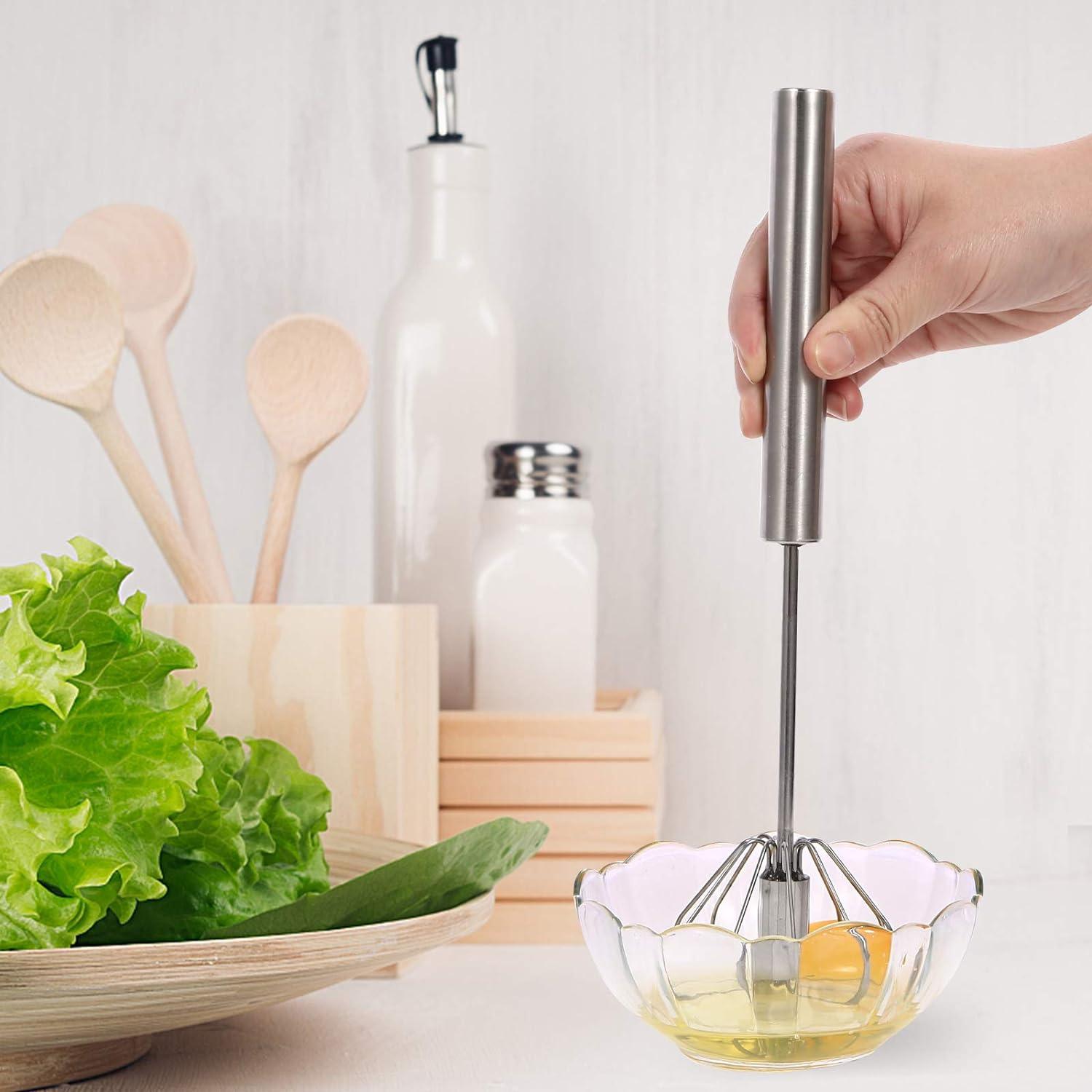 LandJoy Küchen Schneebesen Set 4-teilig Edelstahl Rührbesen Quirl Mini