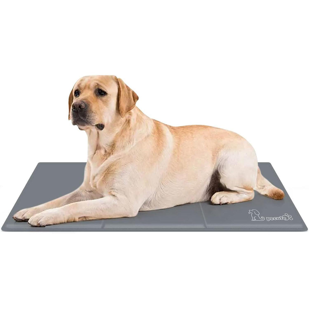 Kühlmatte für Hunde L 90x50cm Grau, Kratzfest & Langlebig