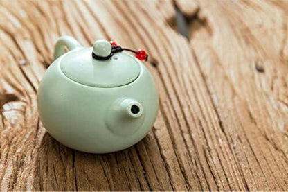 Keramik Teeservice Japanischer Stil Grün 4-teilig