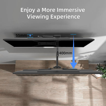 Schwenkbare TV Wandhalterung für 32-55 Zoll bis 31.8 Kg VESA 400x400mm
