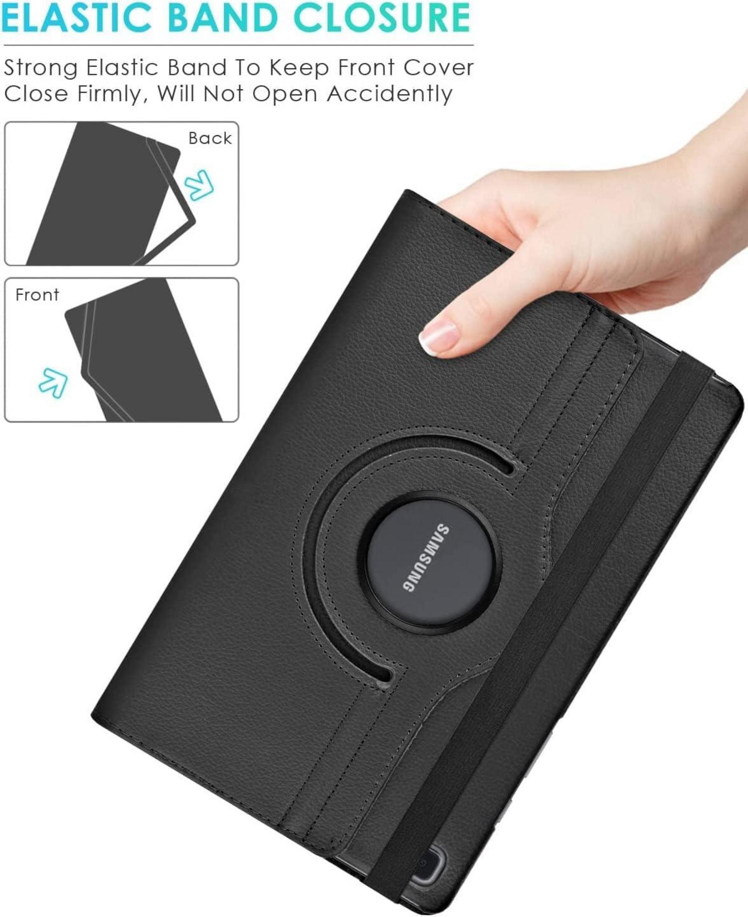 Samsung Galaxy Tab A7 10.4 Zoll Hülle Schwarz 360° Rotation Standfunktion