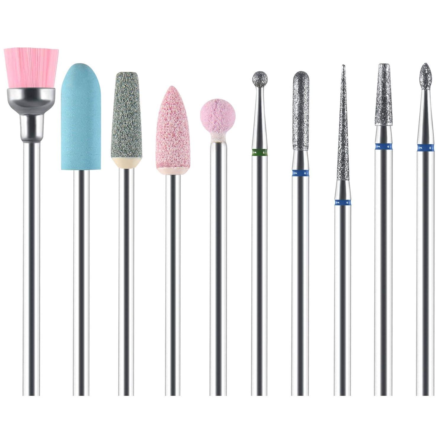 10 Elektrische Nagelfräser Bits Set Professionell Nagelhaut