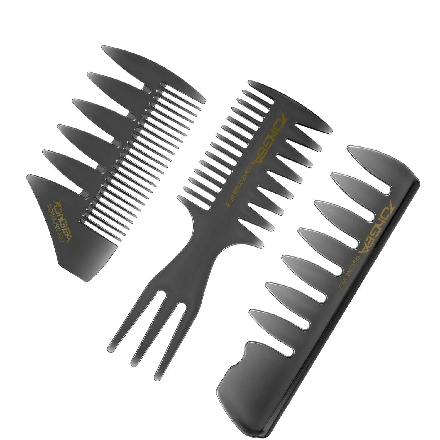 Professionelles 3-teiliges Styling-Kamm-Set für Männer, Friseur