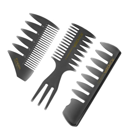 Professionelles 3-teiliges Styling-Kamm-Set für Männer, Friseur