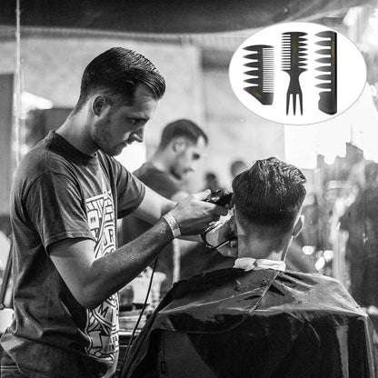 Professionelles Styling-Kamm-Set Männer Retro Breitzahn Haarbürste