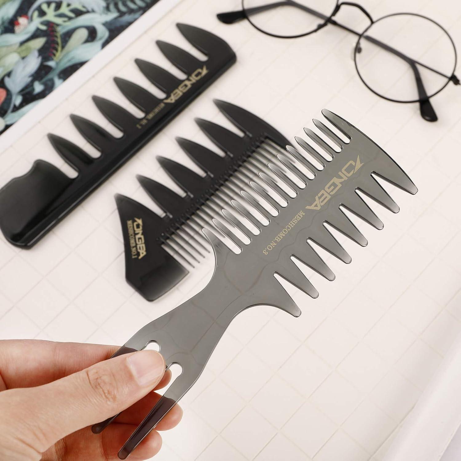 Professionelles Styling-Kamm-Set Männer Retro Breitzahn Haarbürste