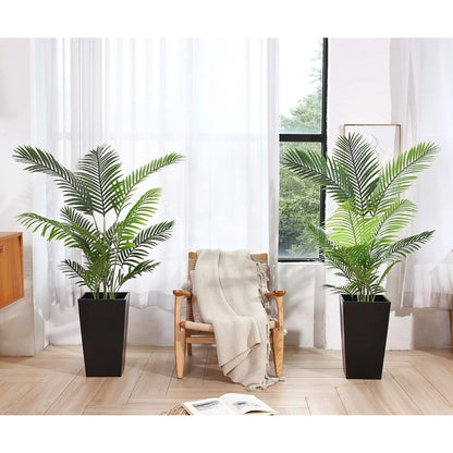 Künstliche Areca Palme 140cm 15 Zweige für Innen & Außen 2er