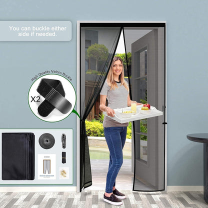 Fliegengitter Tür Insektenschutz 90x210cm Magnetvorhang