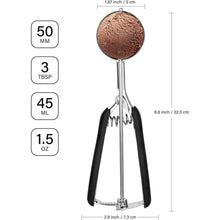 Eisportionierer Edelstahl 5cm Auslöser Komfortabler Griff