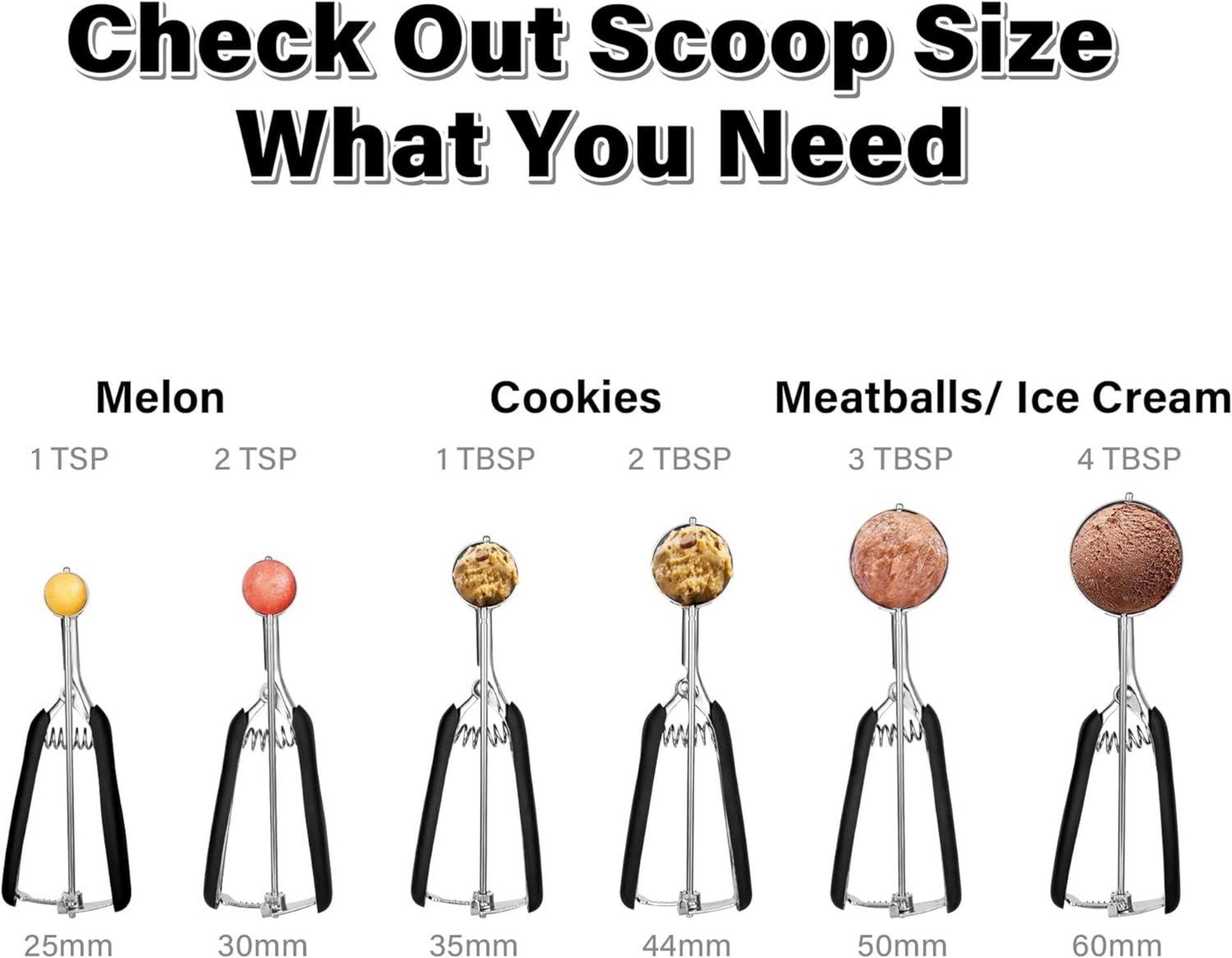 Eisportionierer Edelstahl 5cm mit Auslöser und Komfortgriff