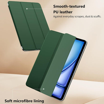 TiMOVO iPad Air 11 Hülle 2024/2022/2020 - Magnetisch Trifold Ständer - Unterstützt Apple Pencil - Mitternachtsgrün