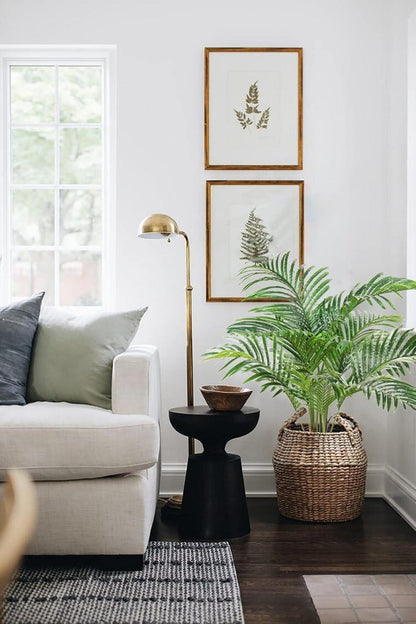 Künstliche Palme Kunstpflanze Groß 110cm Grün realistisch PEVA-Stamm