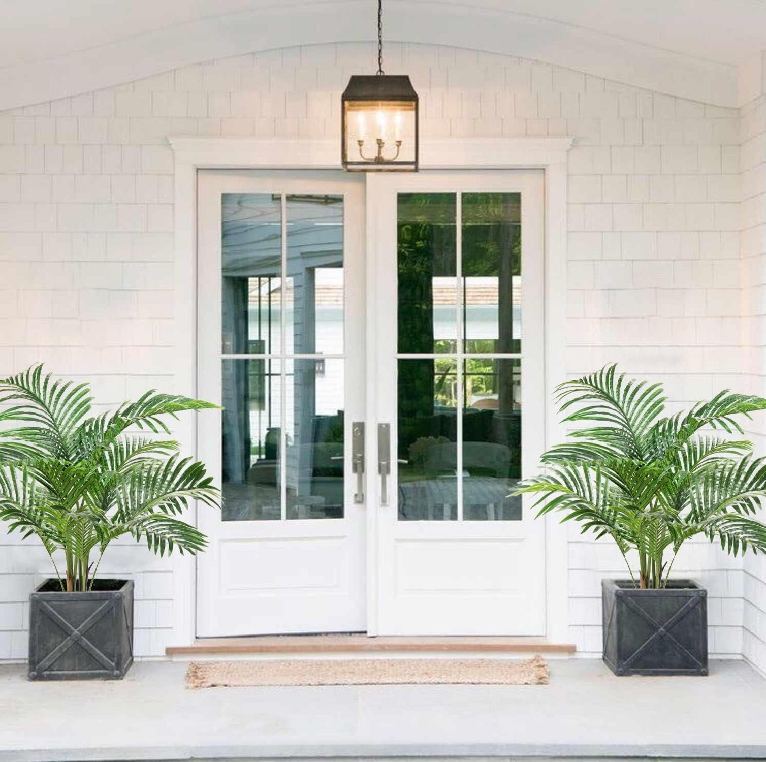 Kunstpalme groß 110cm dekorative künstliche Palme Aesthetic Deko