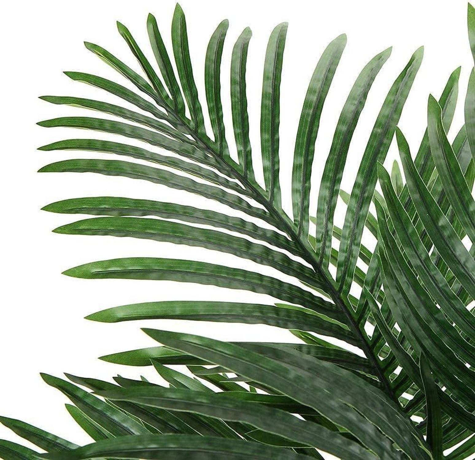 Künstliche Palme Kunstpflanze 110cm Grün Tropische Deko WZ SZ Büro