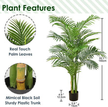 Große künstliche Palme 140 cm Grün - Deko Wohnzimmer Büro